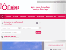 Tablet Screenshot of guide-des-mariages.fr